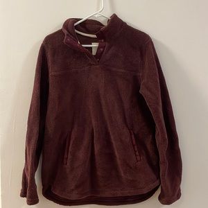 Burgundy Fleece Sweatshirt • MEDIUM